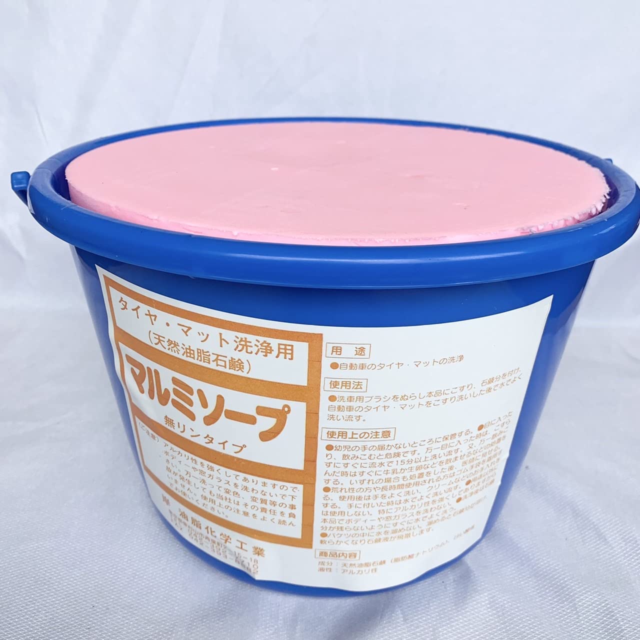 Amazon.co.jp: バケツ石鹸6kg 国産固形石鹸 タイヤ洗浄用 タイヤマット