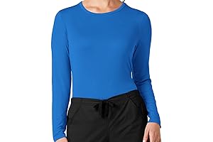 Women's Royal Blue Long Sleeve Underscrub Top