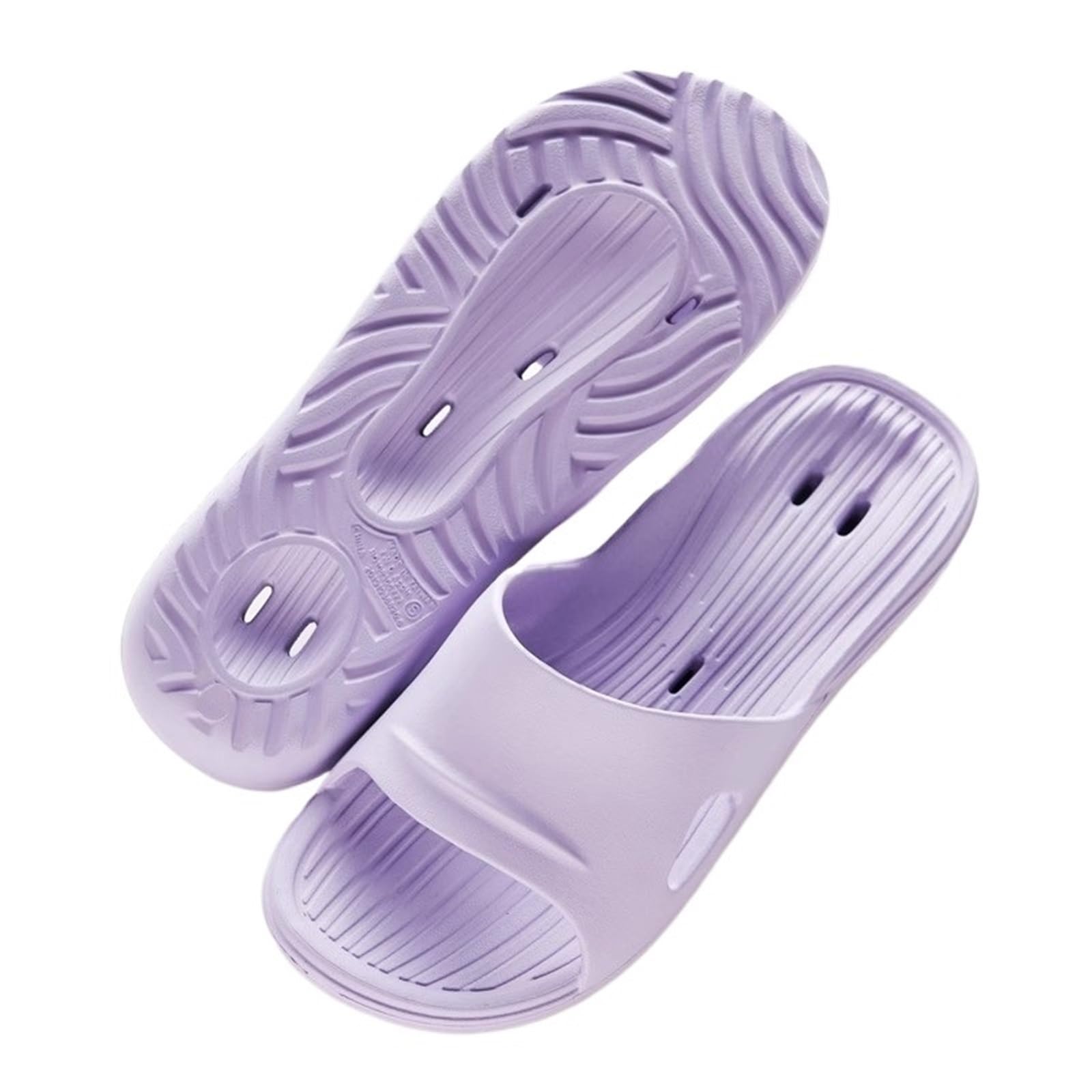 Ciabatte da doccia Ciabatte da doccia for donna e uomo, antiscivolo, ad asciugatura rapida, comode leggere, con fori di drenaggio Pantofole da esterno(Purple,Alpha Medium)