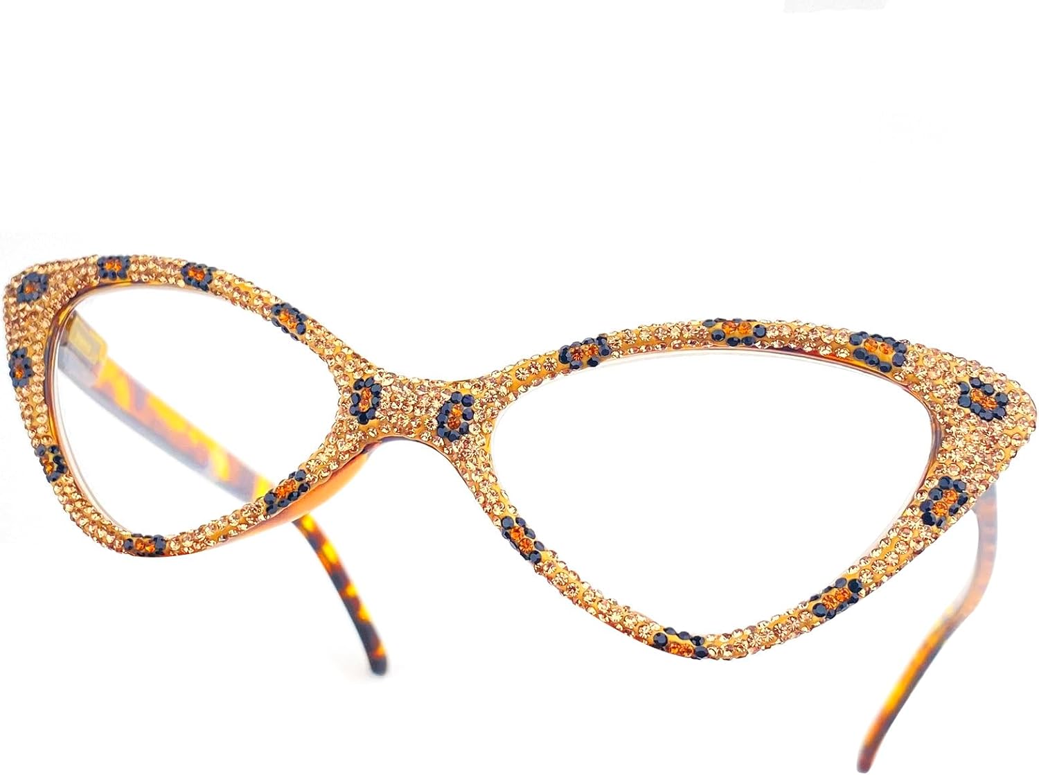 Gafas de lectura brillantes con diamantes de imitación para mujer, ojo de gato, bloqueo de luz azul, lupa para fiesta de diamantes