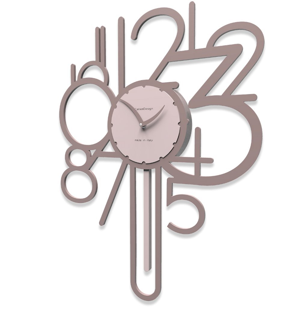 CalleaDesign Joseph Wanduhr Mit Pendel – Schwarz, Batteriebetrieben, 45 X 59 Cm