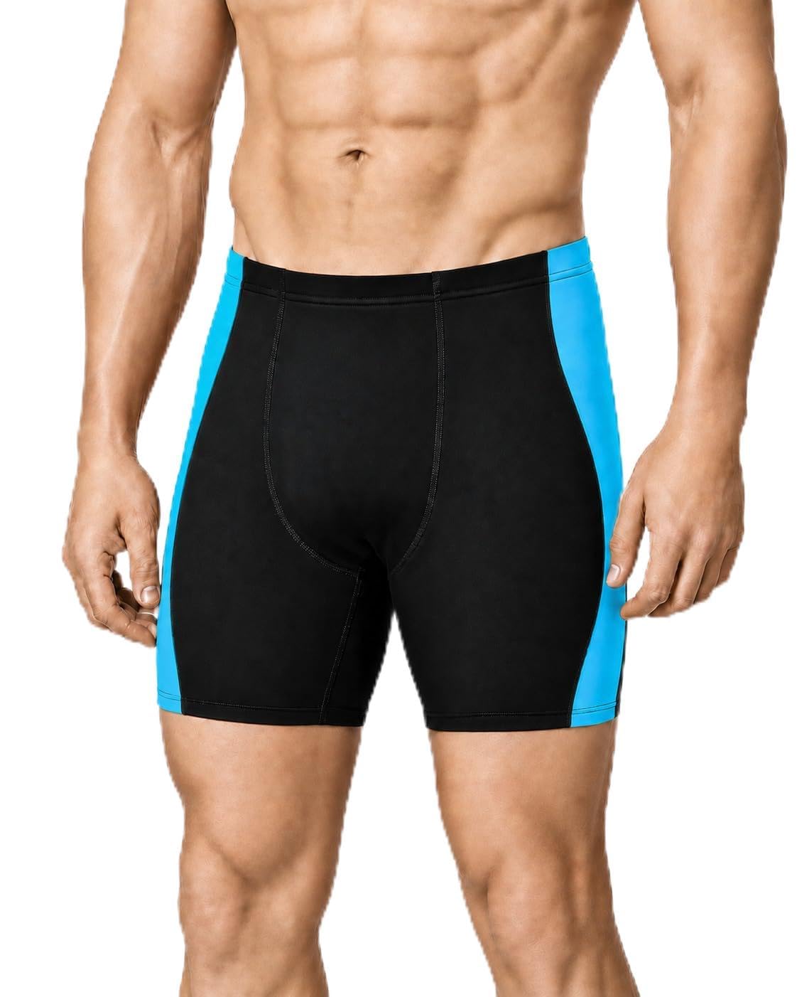 WISMBOX Badehose Herren Jammer, Wettkampf Schnelltrocknend Schwimmhose, UV-Schutz 50+ Kompression Training Badeshorts