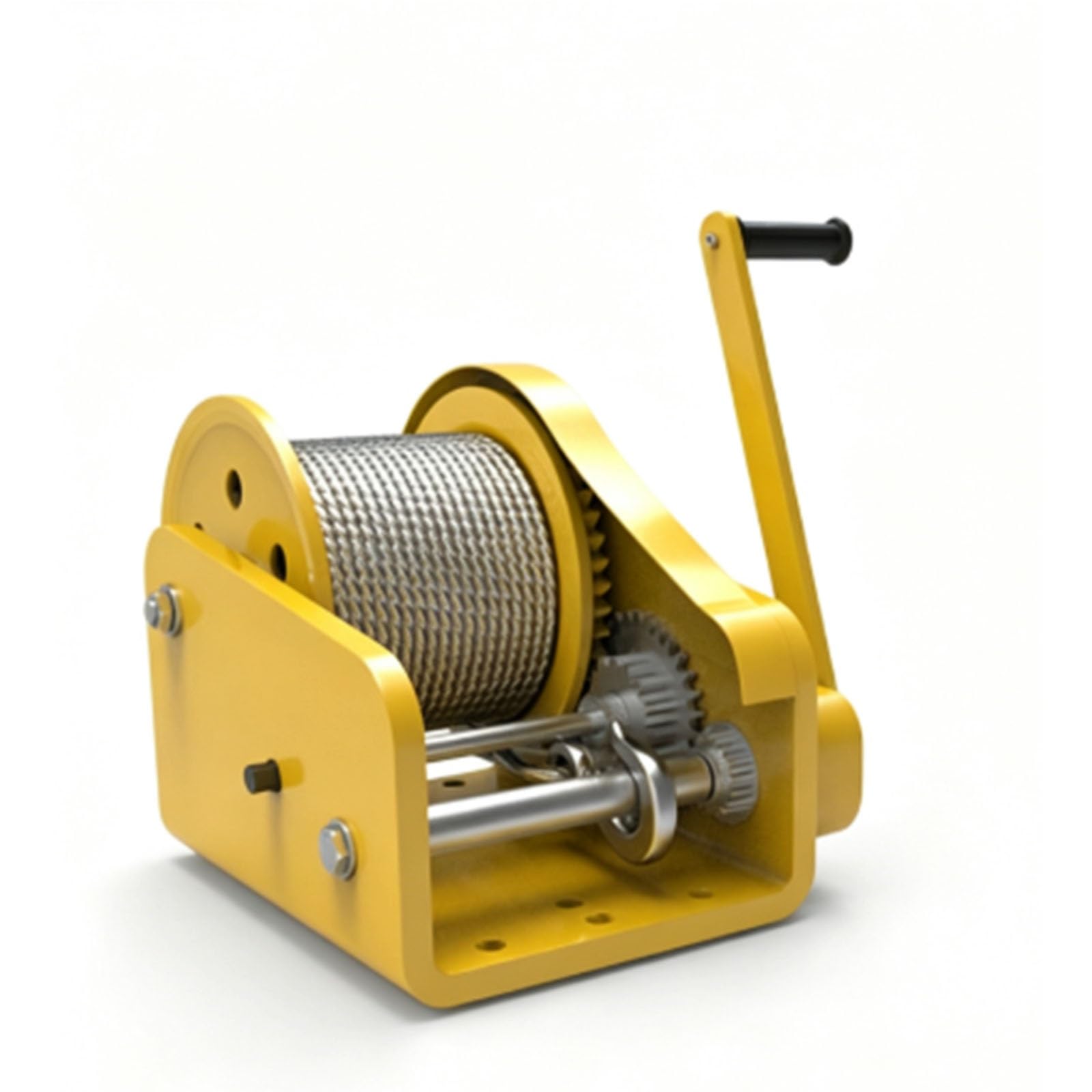 Qleaiarn 2600Lb/1179Kg Two-Way Self-Locking Boat Trailer, Heavy Duty Hand Crank Winch With A Hook