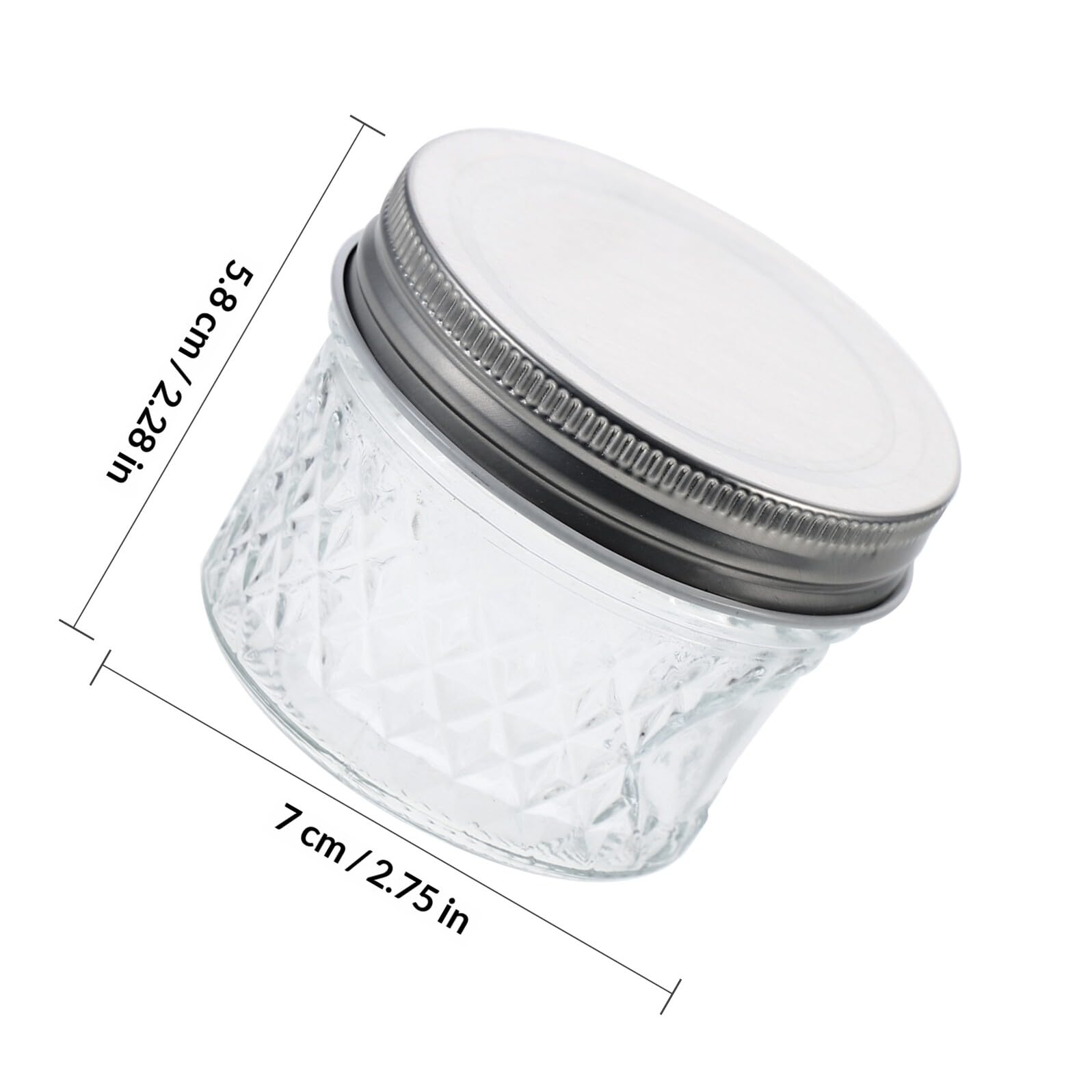 Glas Transparente Marmeladengläser 100ml 6 Stück