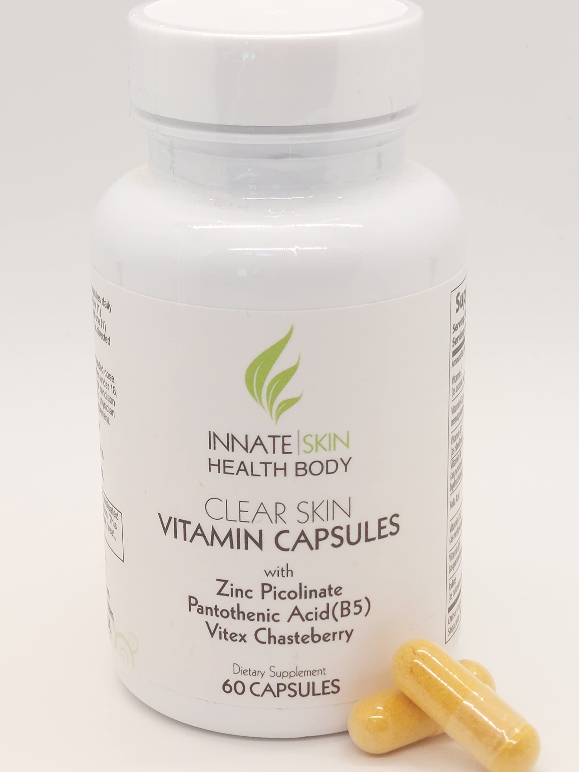 Buy Clear Skin Vitamin Capsules w/Pantothenic Acid B5, Zinc Picolinate