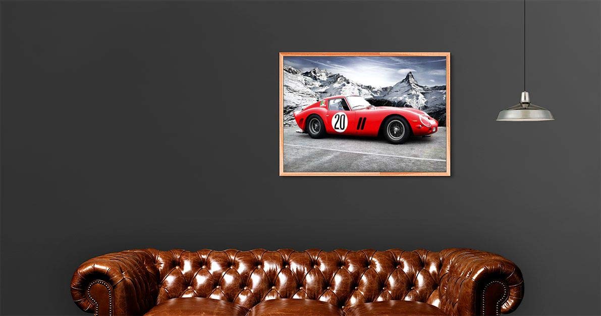 Amazon | ポスターフェラーリ250 GTO A3 | My Little Poster | アート