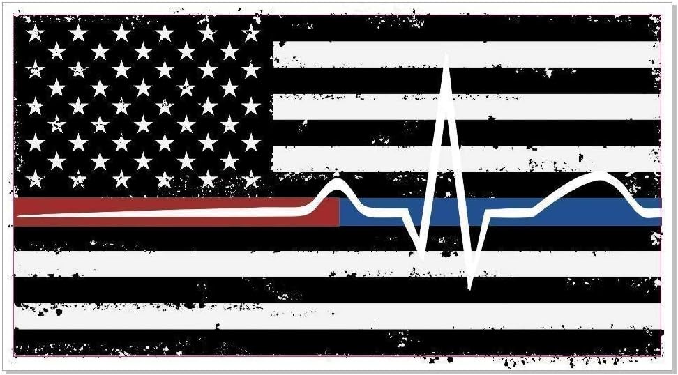 Back The Red & Blue Nylon Flag - Thin Blue/Red Line flag EMS 3' x 5' Polyester material