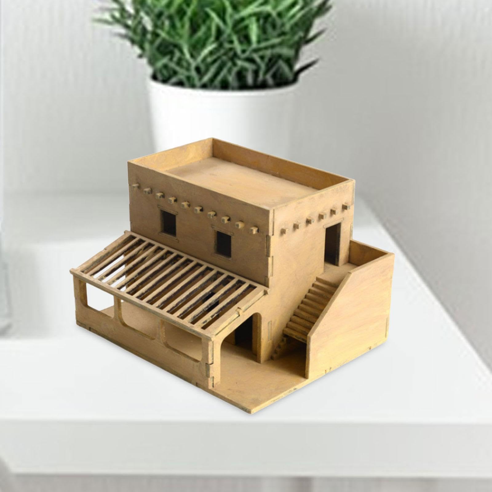 harayaa 1/72 Kits de construction de maquettes de maison Scène d'architecture Modèle de scène d'architecture pour Diorama, style c