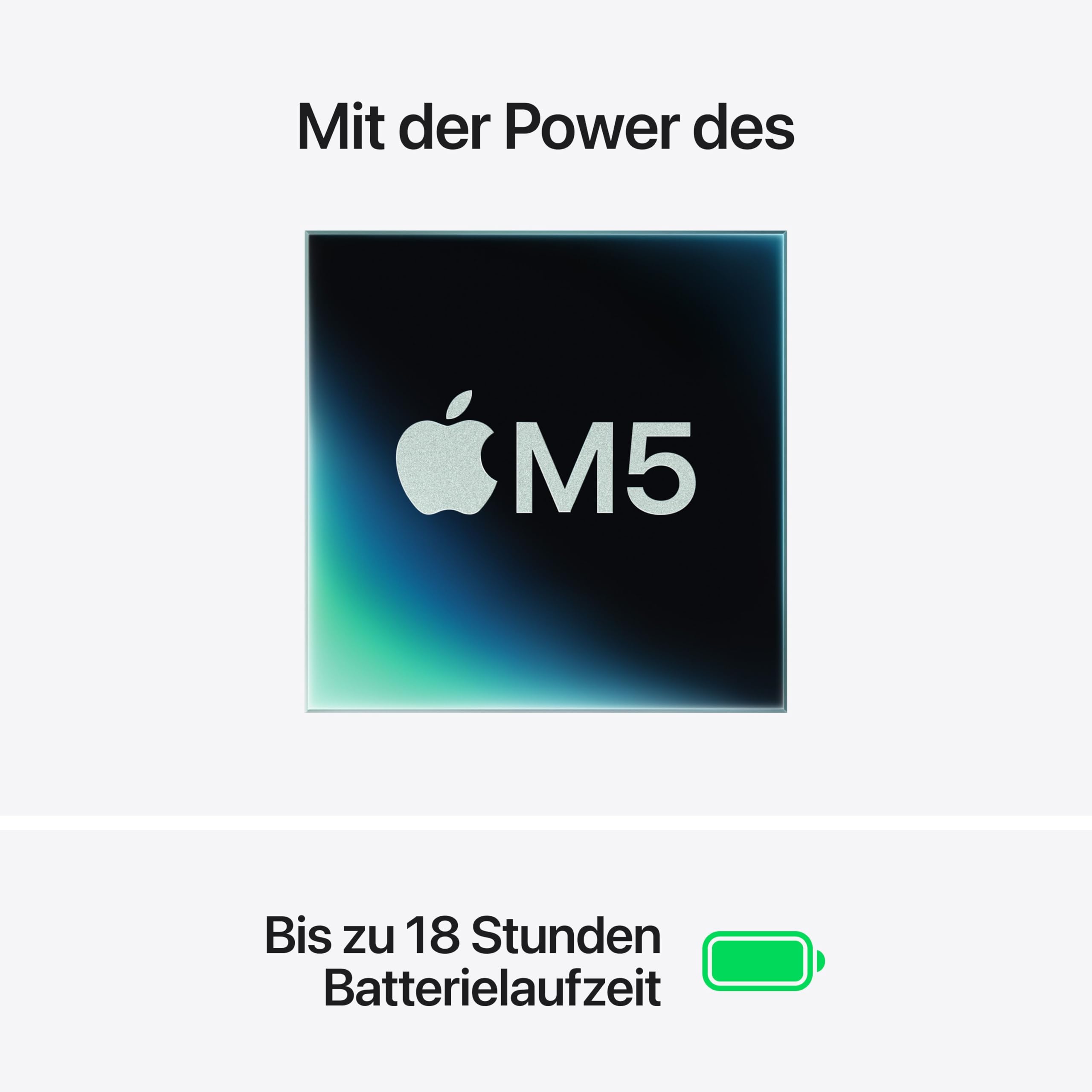 Apple 13" MacBook Air Laptop, M5 Chip mit 10‑Core CPU und 8‑Core GPU: Entwickelt für KI, 13,6" Liquid Retina Display, 16 GB gemeinsamer Arbeitsspeicher, 512 GB SSD, Touch ID, WLAN 7; Mitternacht - 3