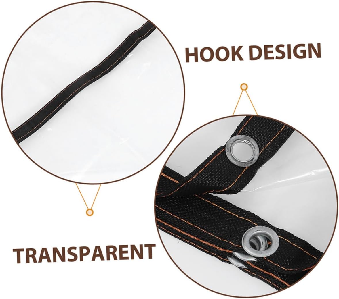 Vinyl Tarpaulin Greenhouse Cover Weatherproof Rain Cover for Farming Cars Outdoor Use Sunshade Tarps