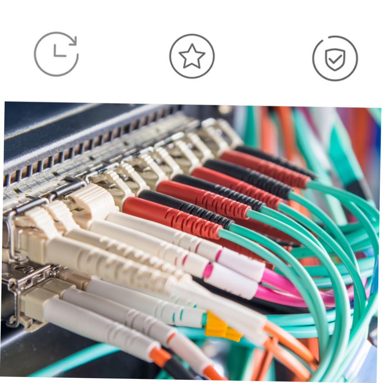 SHINEOFI 5 Sätze Koppler Adapter Hochwertige Netzwerkverbindung Für Optische Kabel Für Catv Und Datenübertragung Geringe Einfügeverluste Robuste Bauweise 12 Stück * 5