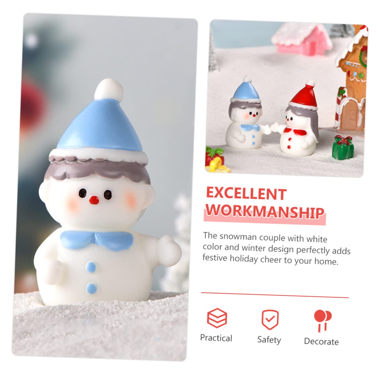 Alipis 32 Uds Muñeco De Nieve De Resina Estatua De Muñeco De Nieve De Vacaciones Estatuilla De Muñeco De Nieve Coleccionable Adornos De Mesa De Navidad Centro De Mesa De Invierno Pequeña