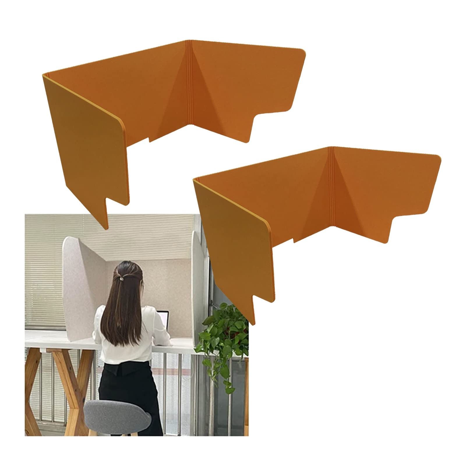 HJYCLFAZU Acoustic Desk Divider Portable Soundproof Partition 2Pack Foldable Privacy Panels for School Classroom OfficeCustomizable Shield Solutions