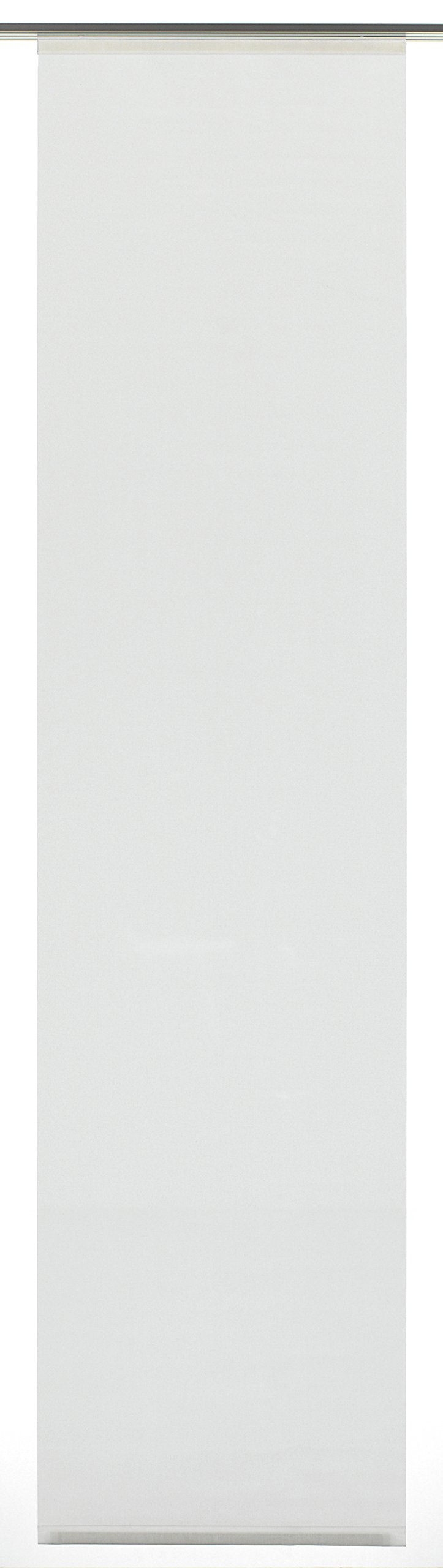 Gardinia Flächenvorhang Stoff Uni Weiß, 60 x 245 cm
