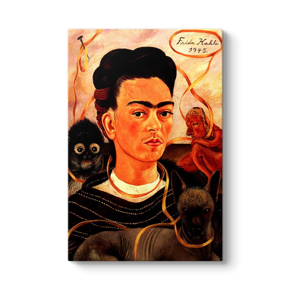 Frida Kahlo - Small Monkey Tablosu 60 x 90