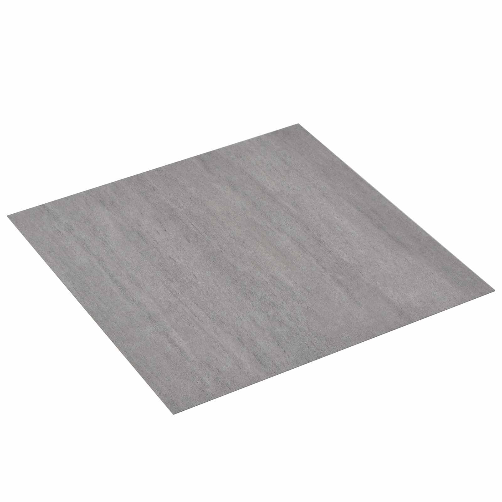 Lot de 55 dalles de sol autocollantes en PVC - 5,11 m² - Gris foncé chiné - Pour l'intérieur - Dalles de sol rectangulaires - Pour le bricolage - Facile d'entretien - Pour les pièces de vie