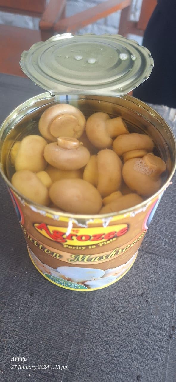 Agrozee - Canned Button Mushroom Premium, 850g (Pack of 2) - Image 2 thumbnail