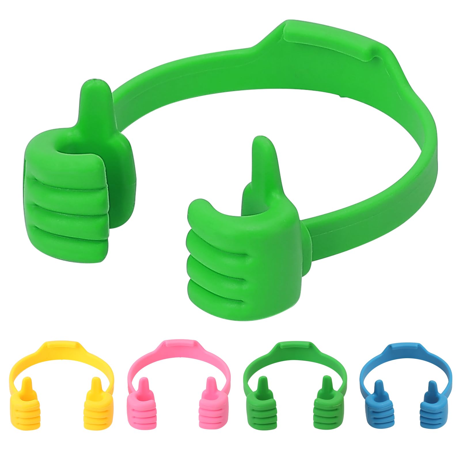 Thumbs up Phone Holder, Ideas Phone Stand for Desk, Adjustable Phone Holder for Smart Phones iPhone iPad Huawei Samsung, Gifts for Young Men(Multi Colors, 4PCS)