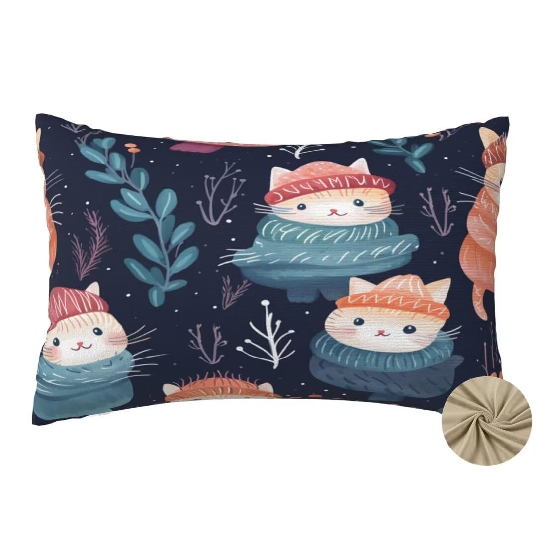 Kissenbezug 50 x 60 cm Deko Kissen Navy blau Kissenbezüge 2er Set, Kissenbezug Katze Sofakissen Zierkissen Outdoor Kissen Leinen Kissenhülle Rechteckig Kopfkissen für Couch Deko Wohnzimmer Gifts-dm9 Küche, Haushalt &