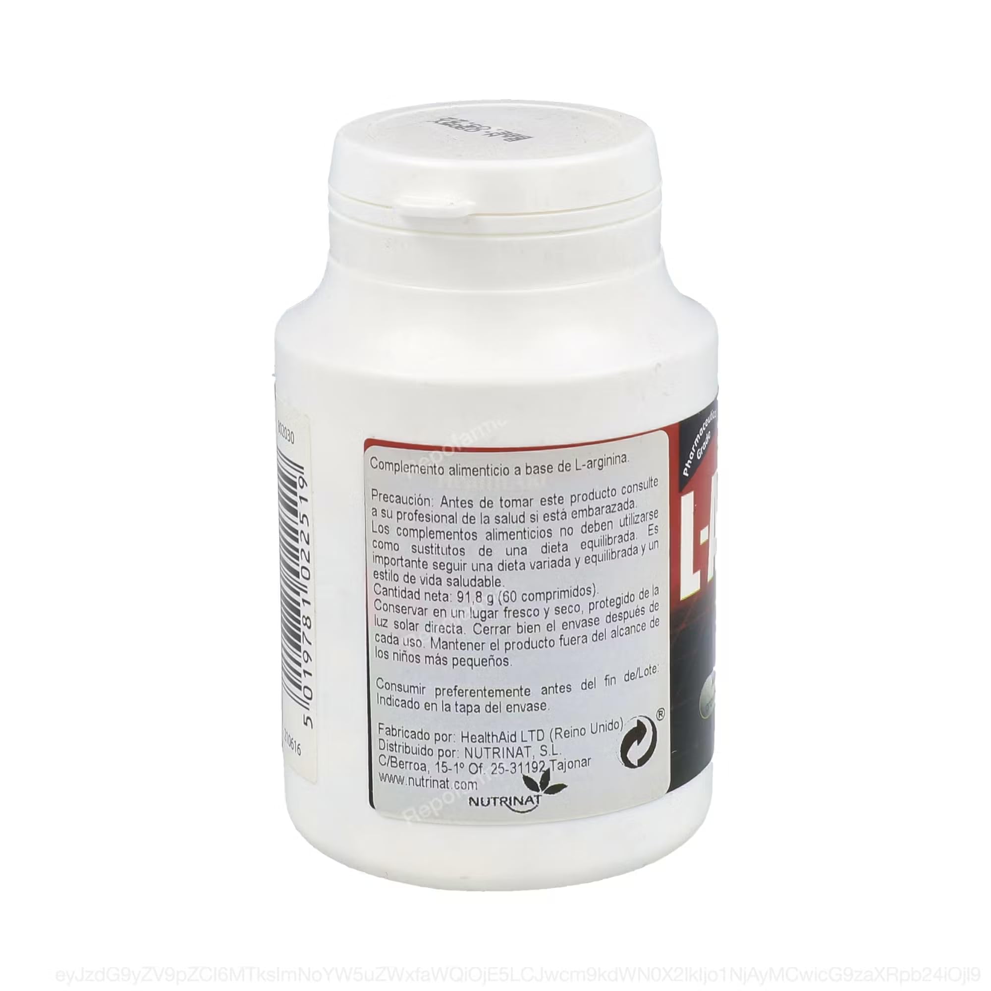 Health Aid L-arginina 60 Comp