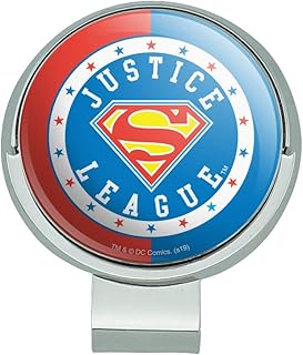 GRAPHICS & MORE Justice League Superman Athletic Logo Golf Hat Clip with Magnetic Ball Marker