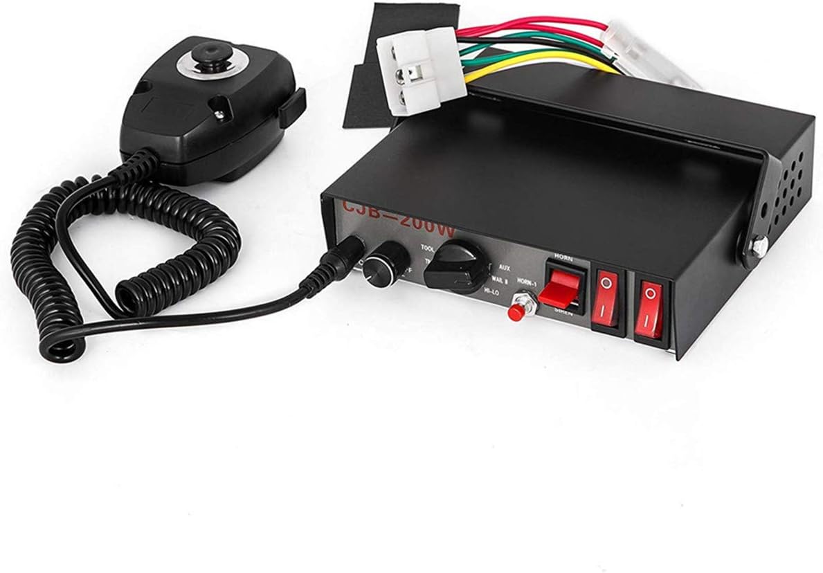 Limited Stock DC 12V 400W 8 Sounds Loud Car Warning Alarm Police Siren Horn Speaker MIC Microphone System, Light Control Switch and Voice Amplification, Hands-Free Operation, Anti-Jamming, Stable Tone Best Cyber Deals 🔥 DC 12V 400W 8 Sounds Loud Car Warning Alarm Police Siren Horn Speaker MIC Microphone System, Light Control Switch and Voice Amplification, Hands-Free Operation, Anti-Jamming, Stable Tone