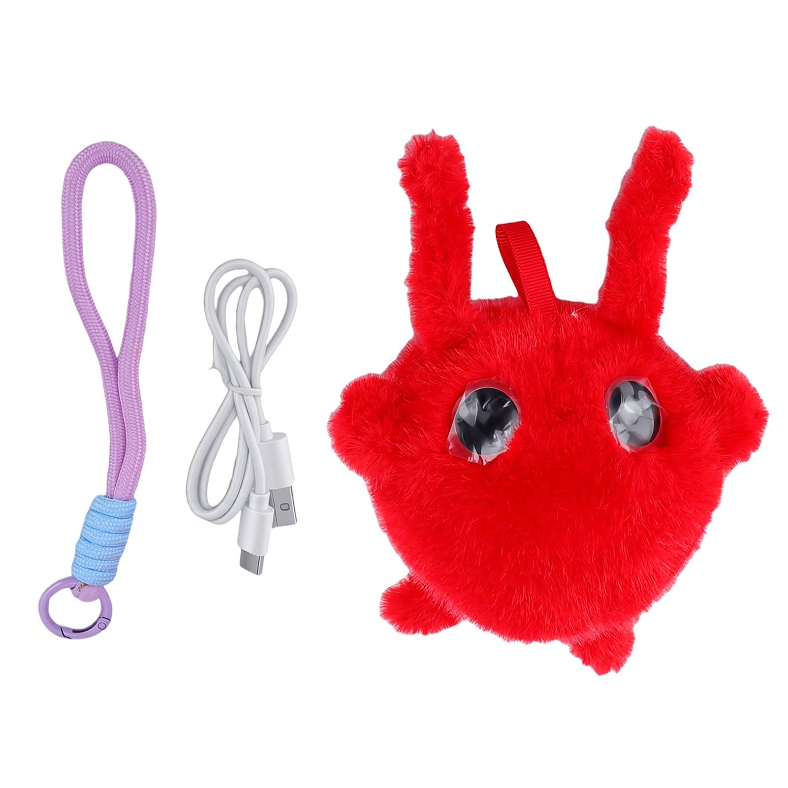 Tangxi Mascota Interactiva de Peluche con IA, Robot Parlante Interactivo Emocional Multilingüe, Compañero de Peluche para el Aprendizaje de Niños, Aplicaciones Compatibles