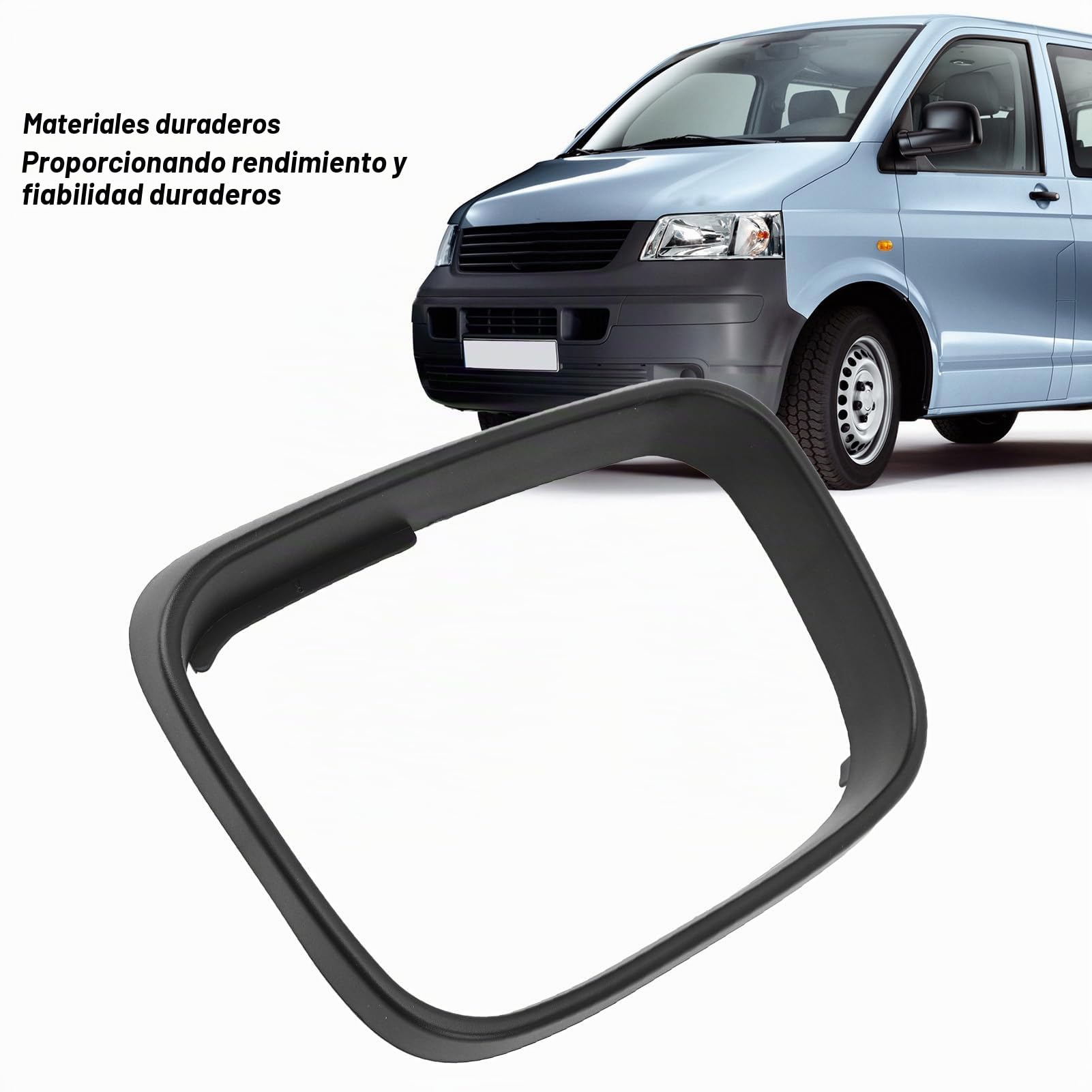 Aramox Anillo de Cubierta del Marco del Espejo Retrovisor de la Puerta Uso Duradero para T5, Pre-Facelift 2003 a 2009 Proteja el Espejo de su Automóvil de Manera