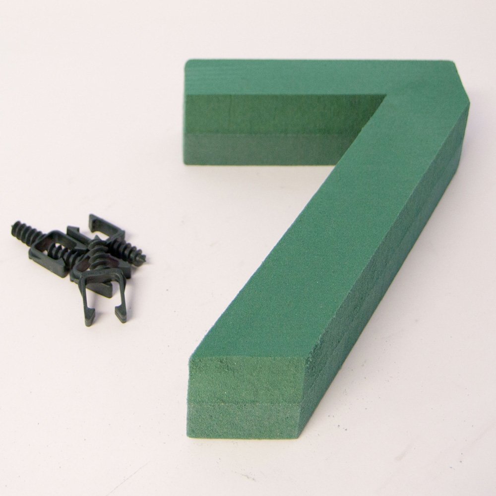 Floristrywarehouse Oasis Floral Foam Numbers 0,1,2,3,4,5,6,7,8,9 Available (Number 7)