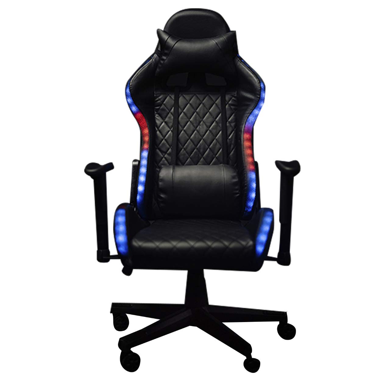 Buy Gaming Chair, Multicolor Gaming Chair with RGB LED Lights, High