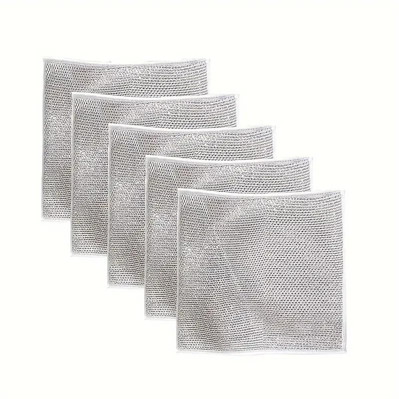 FLIPXEN Multipurpose Wire Miracle Cleaning Cloths, Magnifying Wire Dishwashing Rags for Wet and Dry Mesh Microfiber Cleaning Cloth for Metal, Kitchen, Dishes (5) (B0CVXNFDG5) Amazon Price History, Amazon Price Tracker