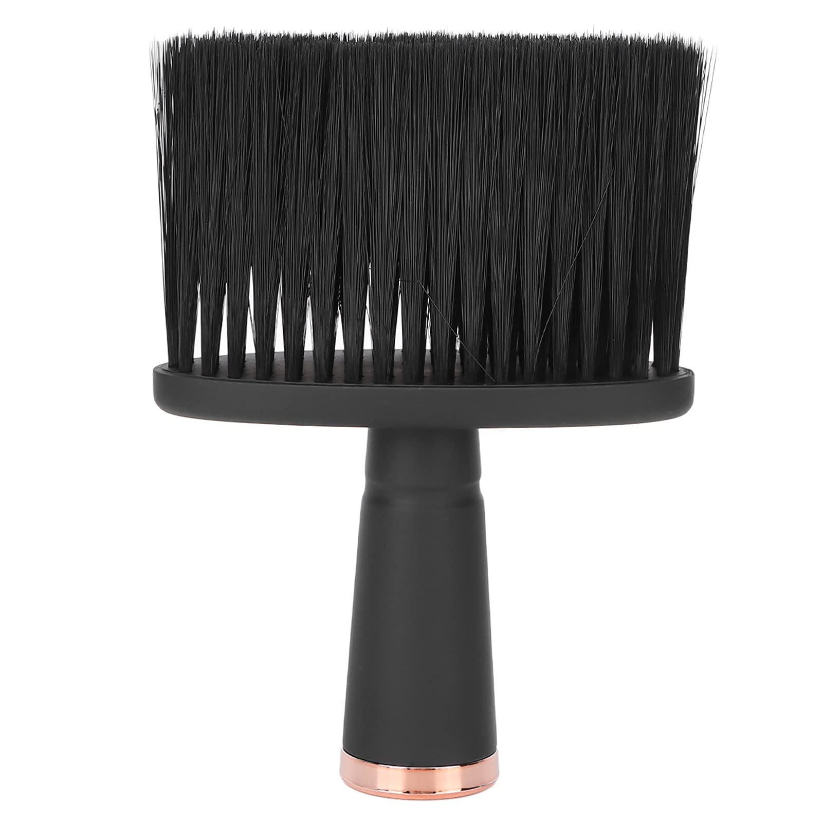 Brrnoo Spazzola per Capelli Barba Triturata in Nylon con Manico Nero Satinato a Setole Ordinate per Uso Domestico Barbiere