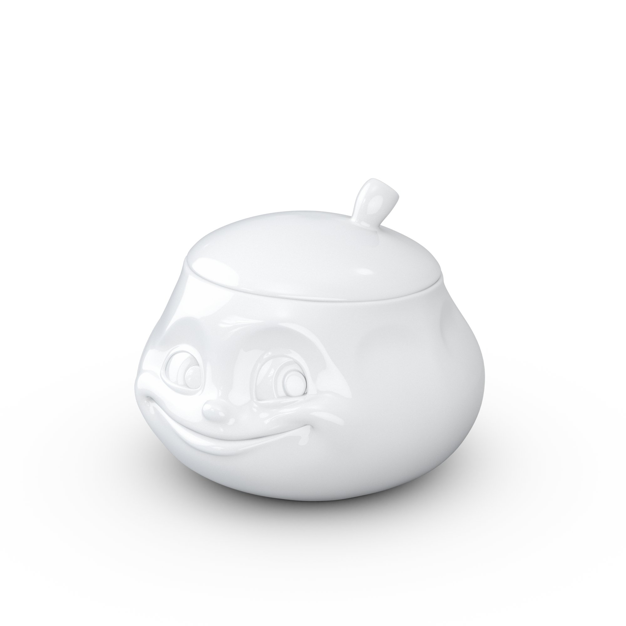 FIFTYEIGHT PRODUCTS Tazze/zuccheriera Dolce (porcellana, 11,2 x 11,3 x 11,2 cm, bianco, Made in Germany)