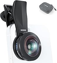 NEEWER Lente de ojo de pez VR de 170° 0.551 in con clip de lente roscado de 0.669 in, vista panorámica de ojo de pez para transmisión en vivo, paisaje al aire libre, arquitectura, compatible con