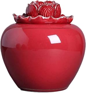 Ceramic Tea Jar Canister Food Storage Containers，Ceramic Airtight Lid Canister Kitchen Jar For Spices Tea Coffee Cookie Nuts Cereal