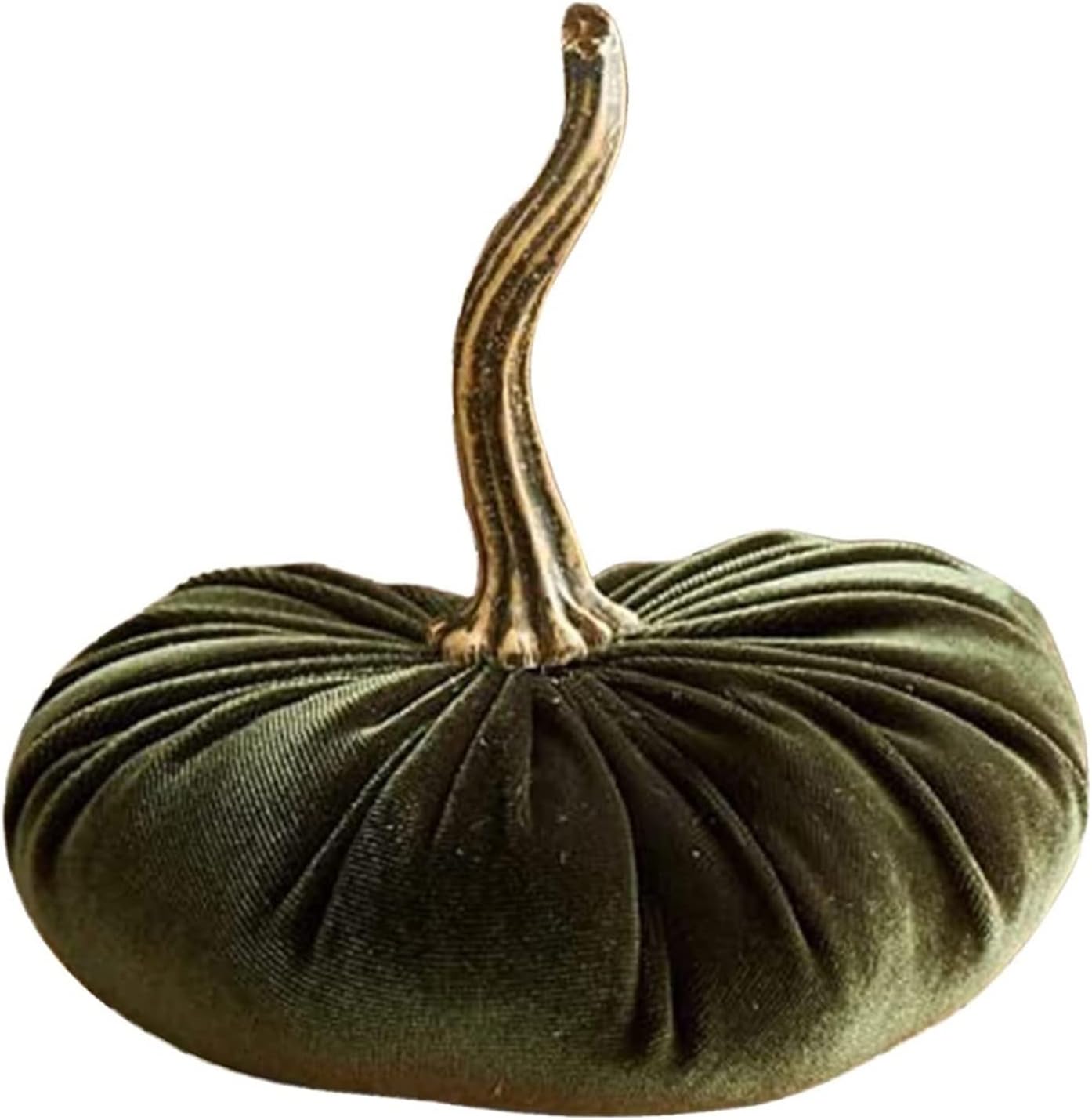 yaoqijie Handmade Velvet Pumpkins Decor Super Soft Stuffed Pumpkin with Exquisite Artificial Pumpkin Foam Simulated Cute Pumpkins Lasting (Color : Dark Khaki)