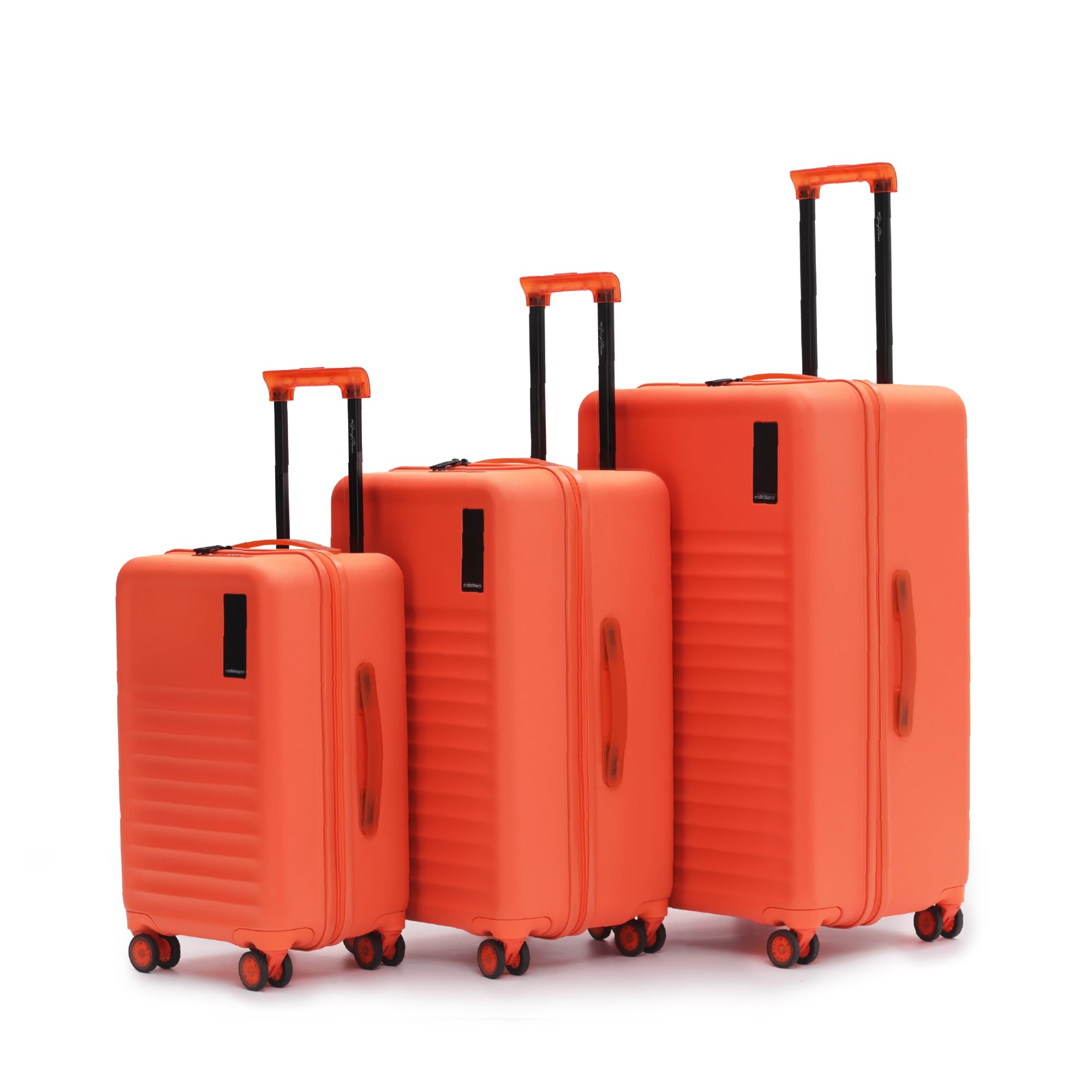 MOKOBARA Aisle Trunk Set of 3 Trolley Bag (55.5cm 65cm 76.5cm) Orange | Cabin 40L Check-in 70L Check-in Large 105L Polycarbonate Hardshell Frosted Hardware TSA Lock 8 Silent Wheels 30+ Days Travel discount deal