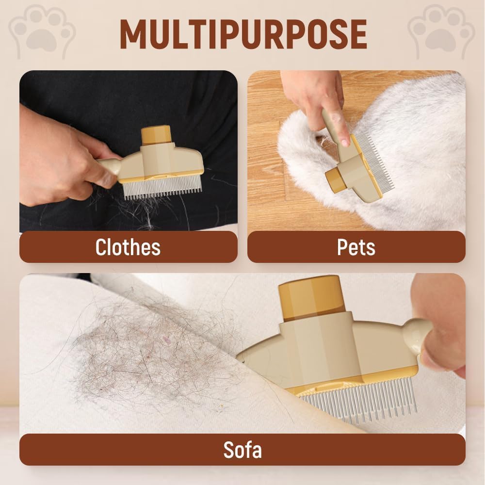 Self-cleaning pet brush for long and short hair care cat brush - Image 3