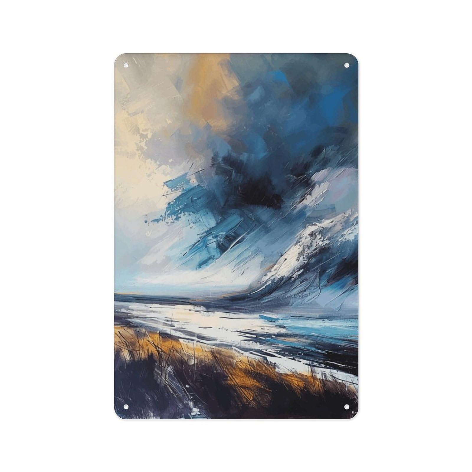peiyeety Metal Tin Sign Benof Nevisof Scottish Highlands Scottish Poster Scottish Scenery Abstract Nature Outdoor 8 X 12 Inch