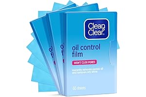 Premium Oil Control Film - 180 Sheets/3 Pack, Larger Oil Blotting Sheets for Face