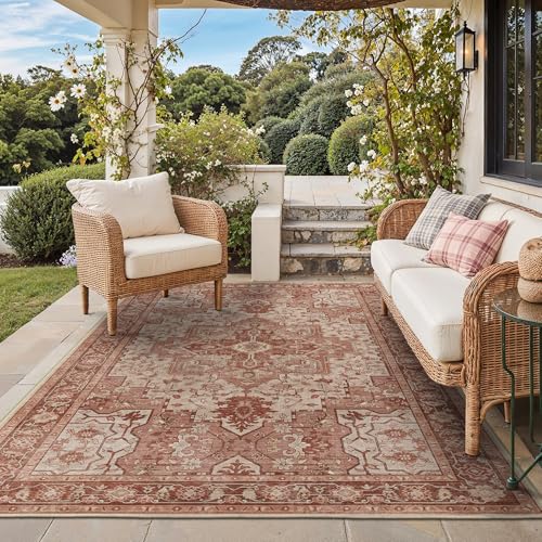 GENIMO Outdoor & Indoor Area Rug 5'x...