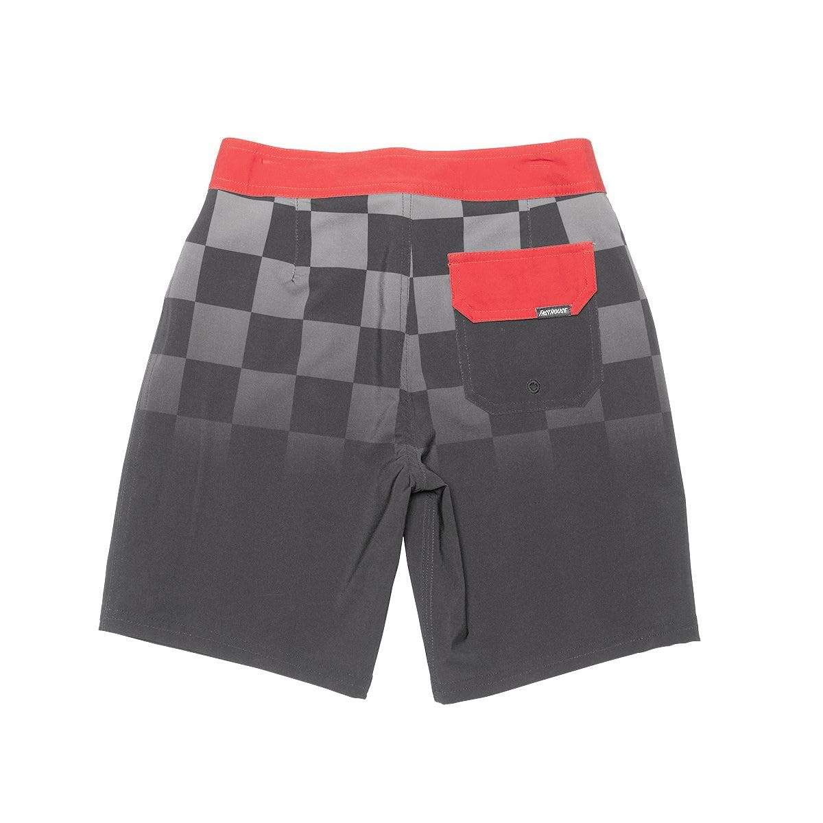 FASTHOUSE Youth Lost Boys Boardshorts (Black/Red, Y28)