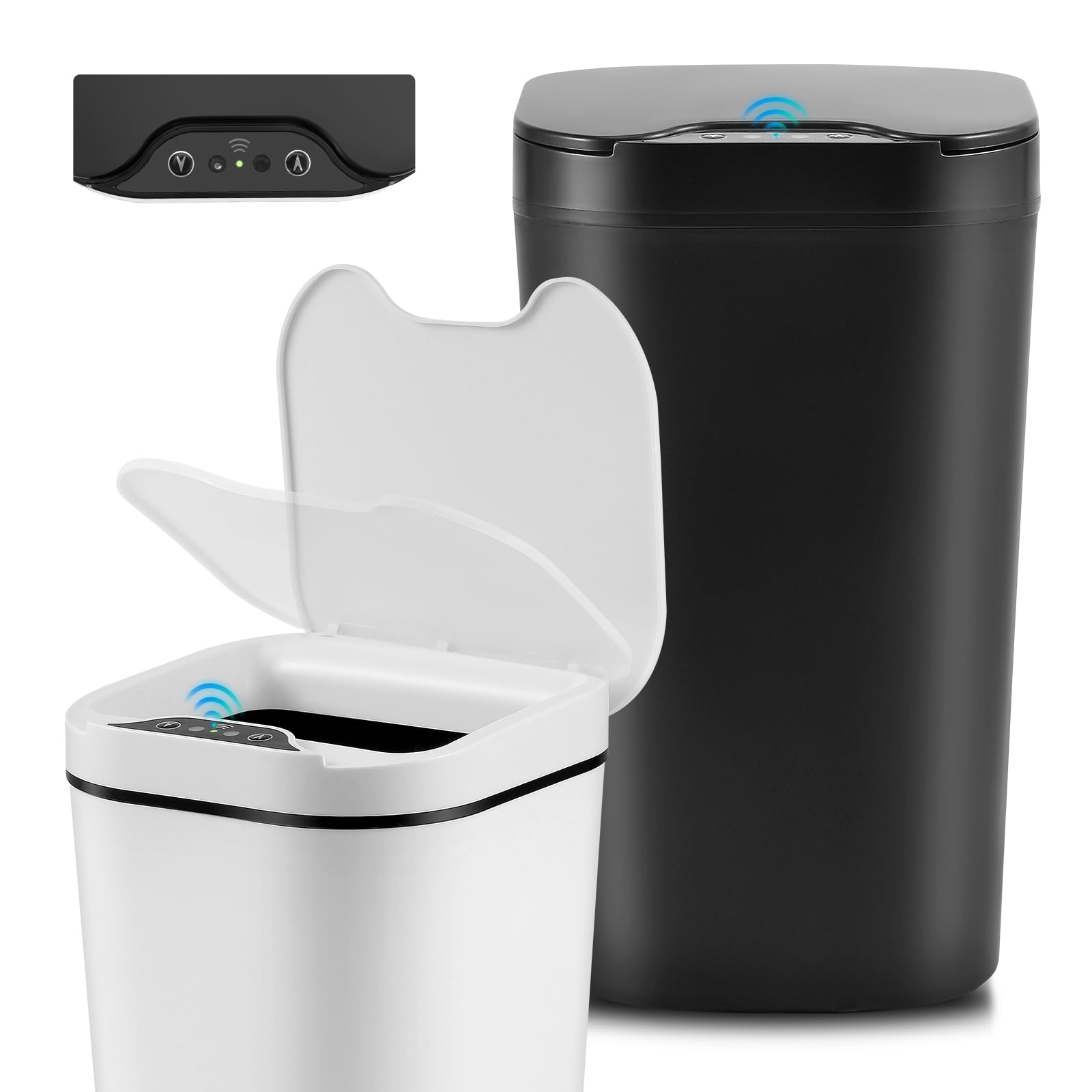 Set 2 Pattumiere Automatiche Con Sensore: Intelligenti, Touchless E Silenziose - 3