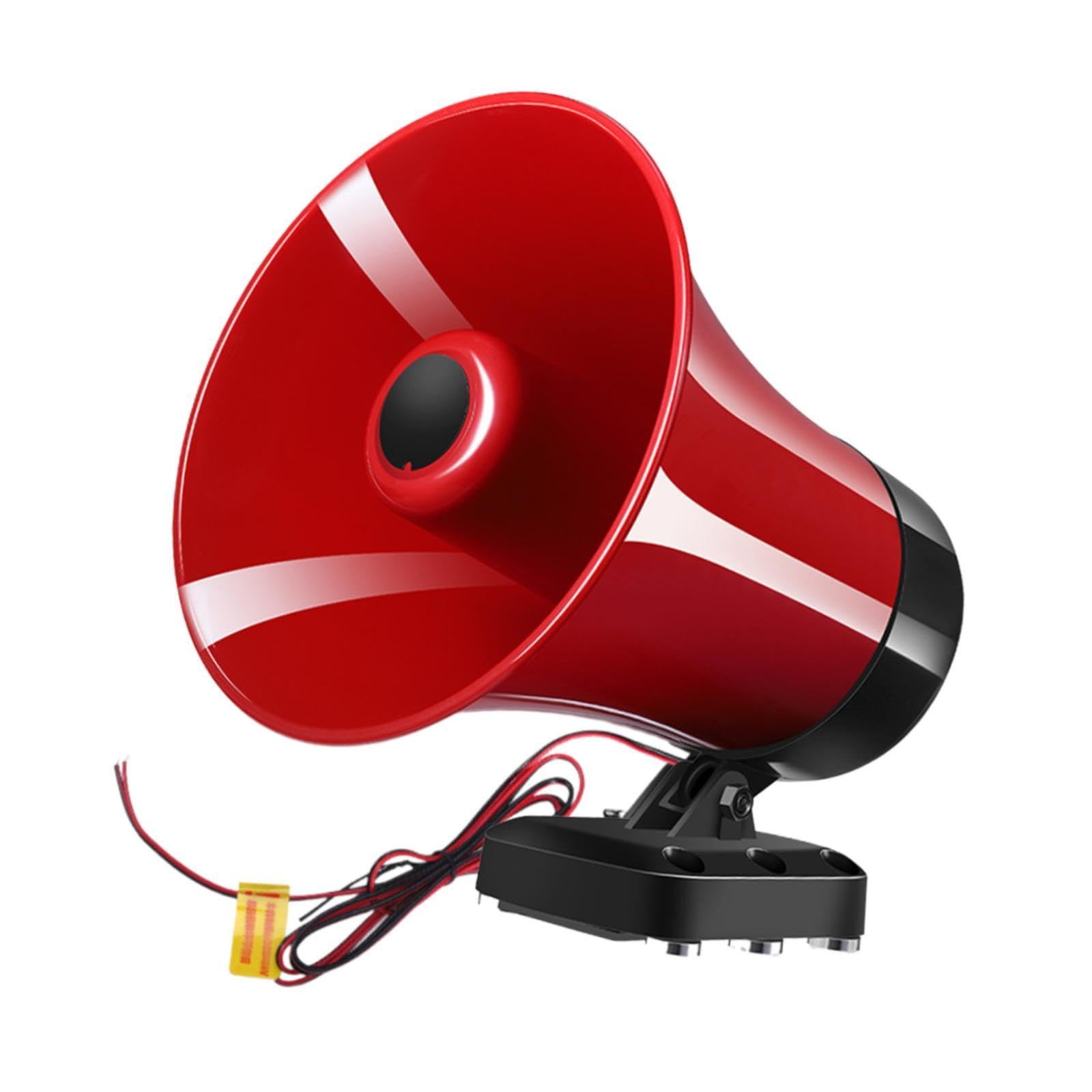 Milageto Altavoz Megáfono para Coche, Amplificador para Vehículo, Trompeta, Fácil de Instalar, Regalo, Portátil.