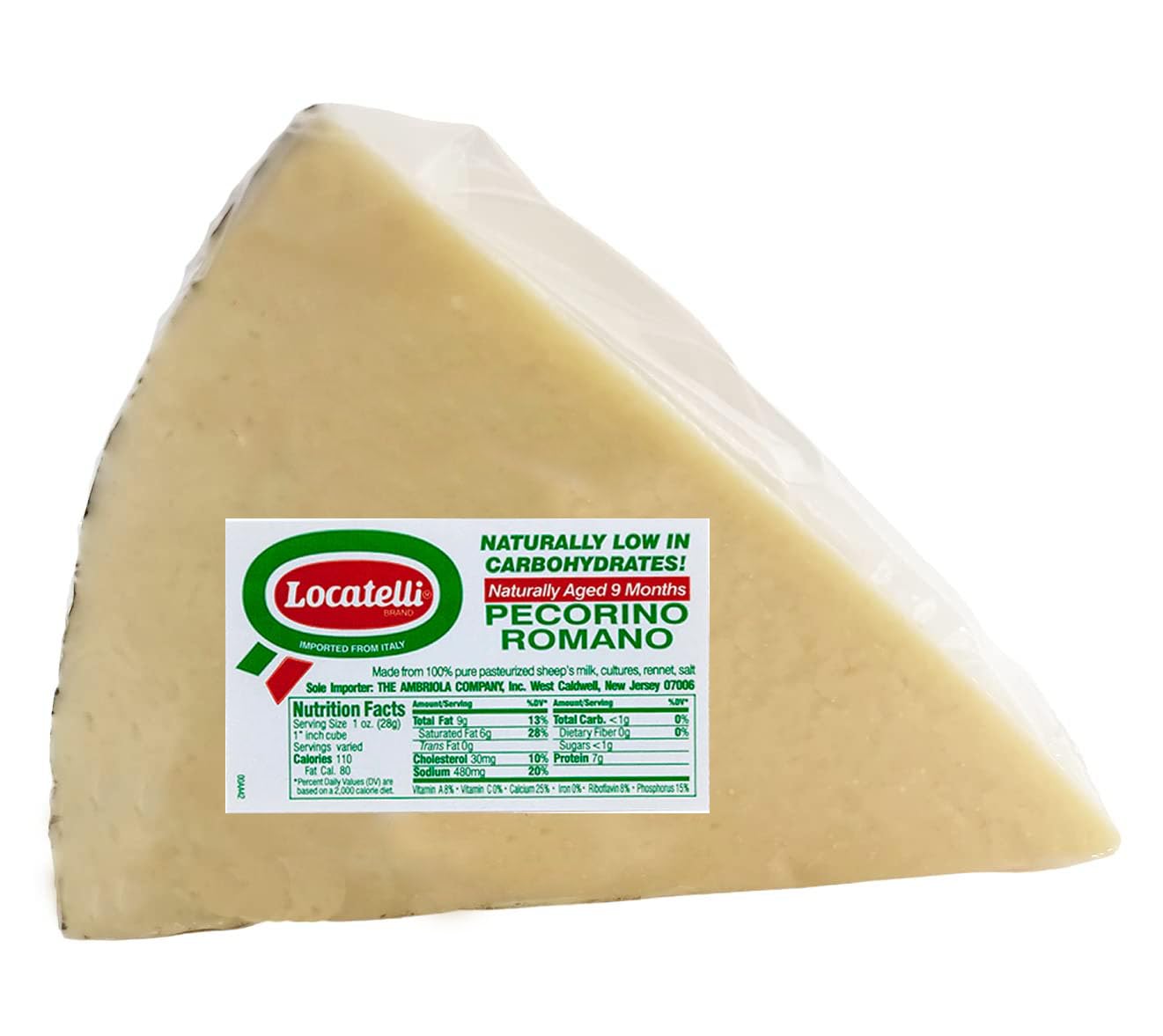 Frank and Sal - Genuine Locatelli Pecorino Romano By the Pound. Italian Import (1 Pound)