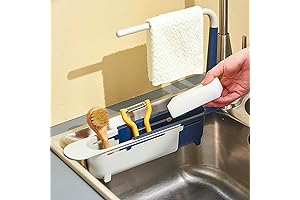 2 in 1 Sink Storage Rack Holder - Space Saver for Your Kitchen