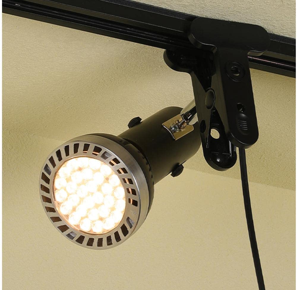 Clip-Lichter Klemmlampe Klemmleuchte Clip Schreibtischlampe Led Super Helle Scheinwerferausstellung Free Kabel Free Punch Bewegliche Clip Tandem Malerei Ausstellung Licht Plug-In-Highlight 40W Black +