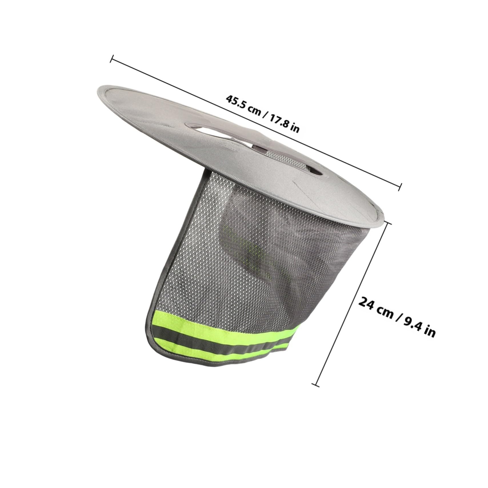 ORFOFE 5pièces Casque De Sécurité avec Solaire Visière Et Couvre-Nuque Accessoires pour Gris Réfléchissant UV