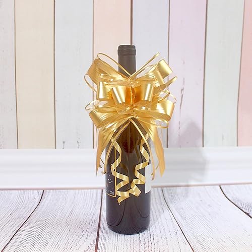 Miniatura 110 de WEWILUCK Lazos de regalo para regalos, lazos rosas para envolver regalos, lazos de regalo con cinta para bodas, despedidas de soltera y decoración