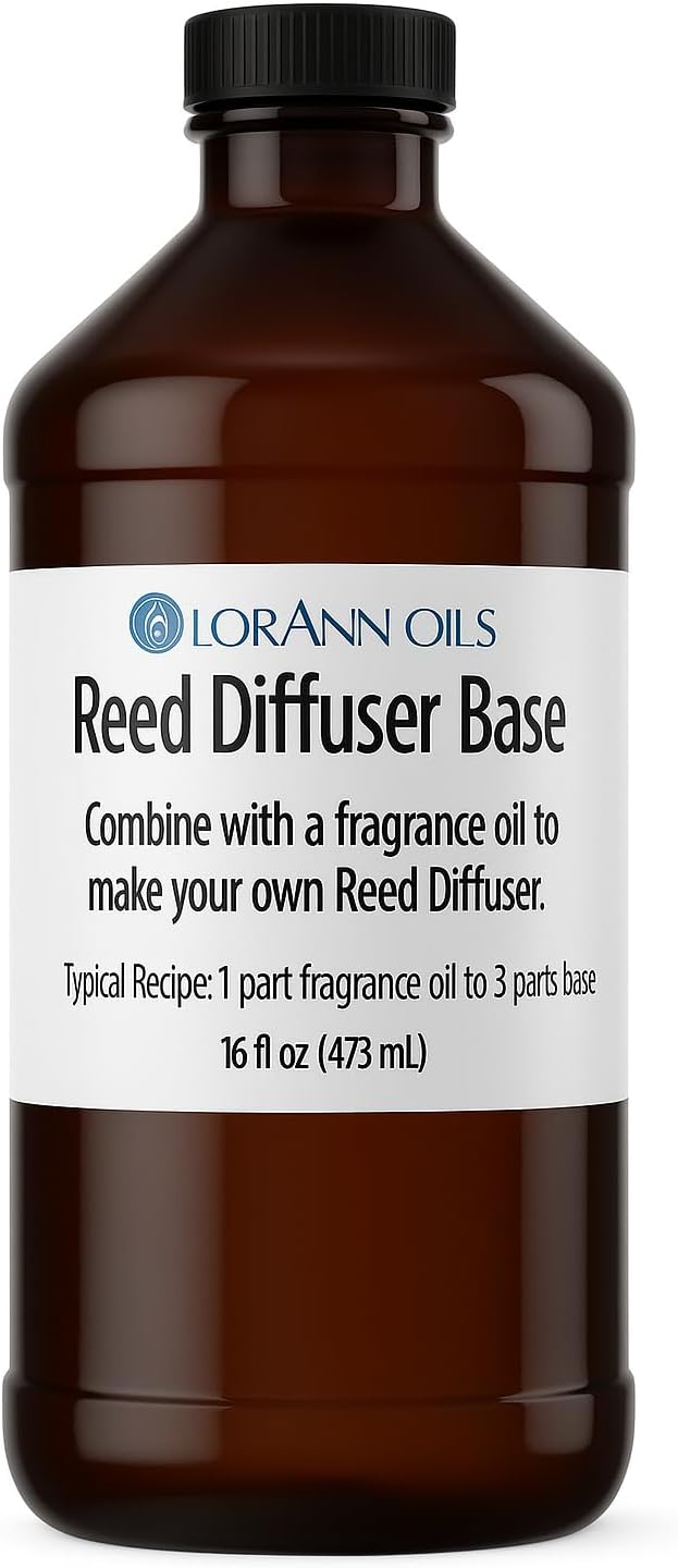 LorAnn Oils Reed Diffuser Base Unscented | Reed Diffuser Base Refill for DIY Home & Car Fragrance, Perfume & Essential Oil Mixing | Diffuser Base - 16 oz